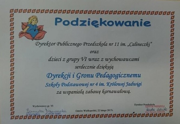sp4 podziekowanie